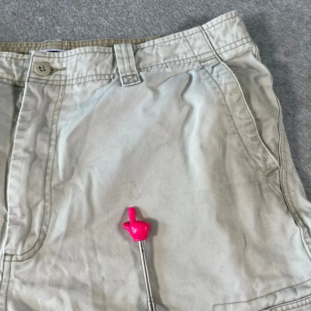 Old Navy Cargo Shorts Mens 36 Beige Cotton Casual Utility Pockets Outdoor Hiking
